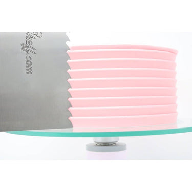 2-Sided Stainless Steel Cake Decorating Comb #3 (4